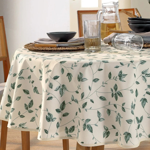 Toalha De Mesa Clean Dohler Redonda 4 Lugares Impermeável