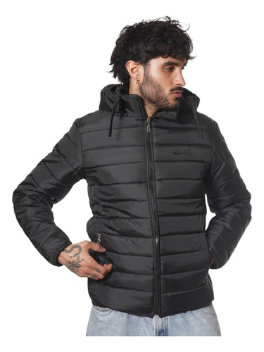 Campera Inflable Hombre Capucha Desmontable Super Abrigada!