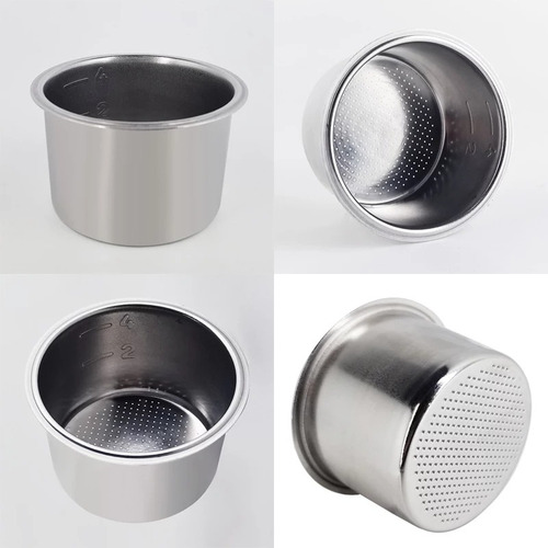 Filtro De 51mm Acero Inox P/4 Tazas Cafeteras Krups Delonghi