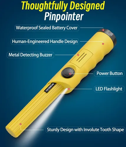 Detector De Metales De Mano Pinpointer Impermeable.
