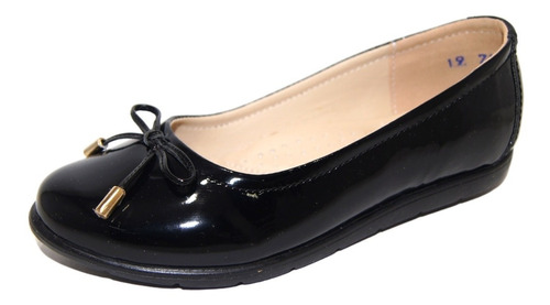 Zapato Escolar Niña Balerina Nick Wick 5032 Negro 18-26