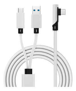 Vrjeugo Designed For Oculus Quest 2 Link Cable, 2-in-1 Powe.