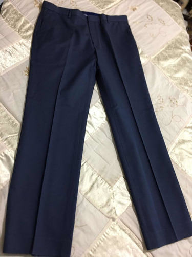 Banana Republic Pantalón Casual Para Caballero 34x32 Azul Re