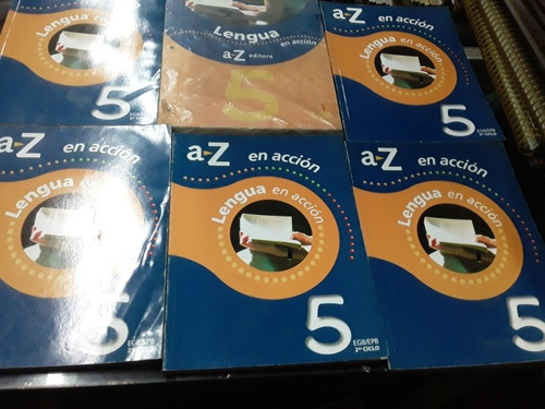 Lengua En Acción 5 - Editorial Az Lote X 6 Libros 