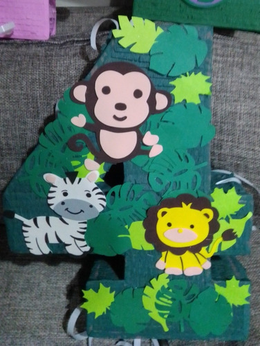 Piñata Infantil Con Numero Personalizada. O Cualquier Diseño