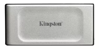 Disco sólido externo Kingston SXS2000/2000G 2TB plateado