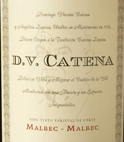 Vino Dv Catena Malbec-malbec Varietal X750cc