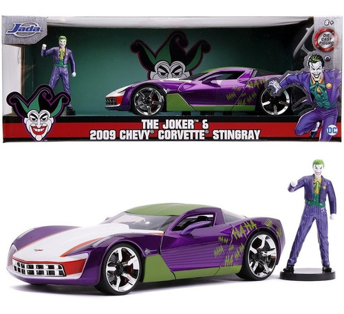 Coringa E 2009 Chevy Corvette Stingray - Dc Comics 1/24 Jada