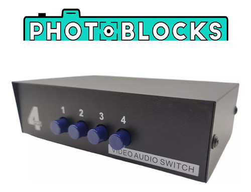 Switch Conmutador Video Y Audio Rca (4 Input 1 Output)