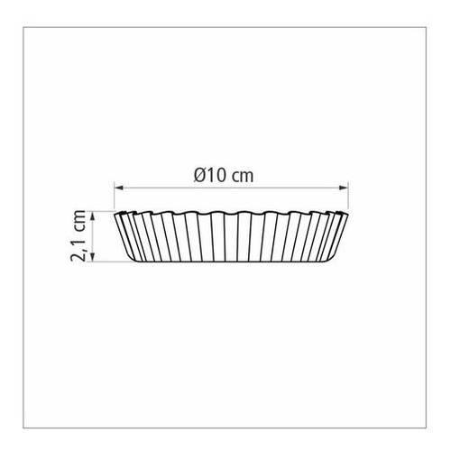 Imagen 3 de 5 de Juego De 6 Moldes Para Tarteletas Tramotina LG