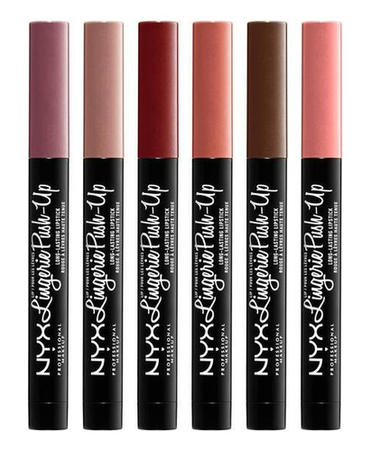 Nyx Lingerie Push-up Labial Mate Larga Duración Original Usa
