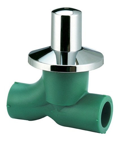 Llave De Paso 25 Bronce Termofusion Verde Agua Tubofusion