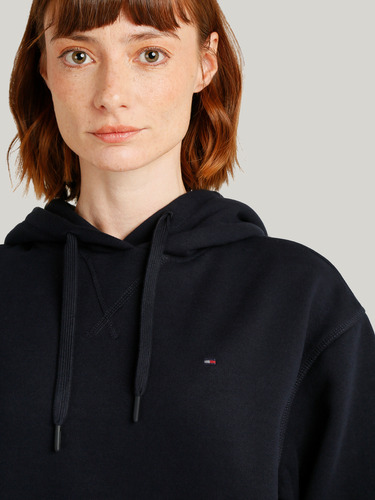 Polerón Hoodie Con Logo Bordado Azul Tommy Hilfiger