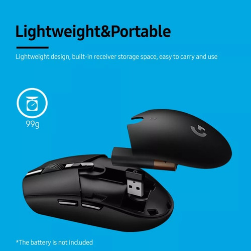 Mouse Gamer Sem Fio Logitech G304 12000 Dpi