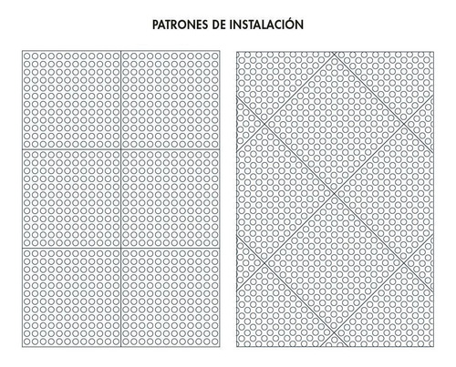 Imagen 3 de 7 de Piso De Caucho Modelo Boton 50x50cm, Caucho Natural Pc