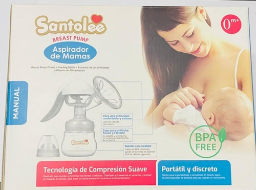 Santolee Extractor Leche Materna Pezonera Colectora Manual