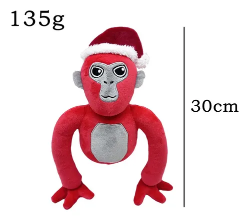 Rojo Gorilla Tag Peluche Muñeca Juguete Cumpleaño Regalo