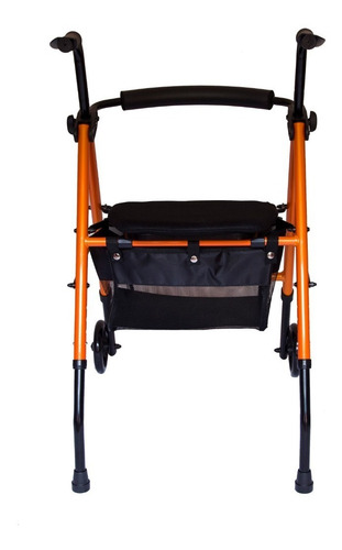 Andador Ortopedico Tijera C/ Ruedas Asiento Bolso Premium410