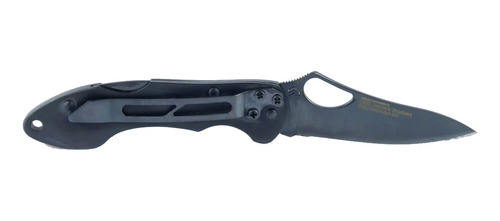 Canivete Preto Cimo Gecko 7 Black Titanium C/ Clip Ge7f Bti 