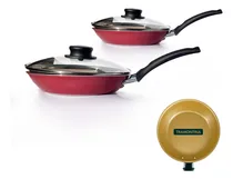 Comprar Kit 2 Frigideiras Turim Tramontina Cu002F Tampa Antiaderente Max