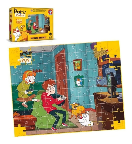 Puzle Boris & Rufus, 100 piezas, estrella
