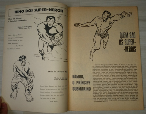 Gibi Super X N° 1 Dois Super-heróis Príncipe Submarino Hulk (Usado)