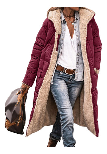 Chaqueta Acolchada De Algodón Con Capucha En Color Liso, Est