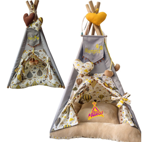 Tipi Teepee Casa Cama Perro Gato Razas Pequeñas Tipismeloss 