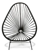 Comprar Silla - Sillón Acapulco De Hierro Macizo - Simil Yute Negro.