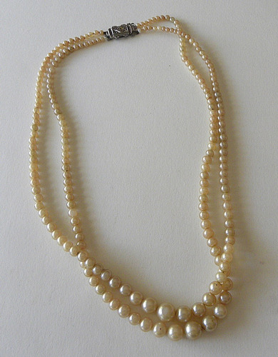Collar De Perlas Con Broche De Plata 900