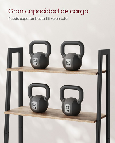 Librería En Forma De Árbollls144b50 Color Marrón Camello Negro