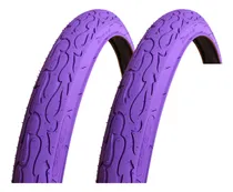 Comprar Par Pneu Bike Paco Fire 26x2.125 Balão Slick Roxo Tipo Flame