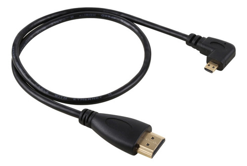 Cabo Hdmi Macho Para Micro Hdmi Macho Curvado À Esquerda