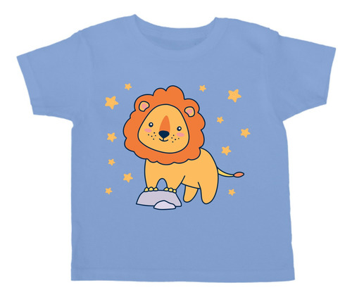 Playera Cartoon - Bebé - León Y Estrellas