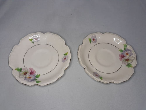 Platitos De Porcelana Sellados Vogt Precio Por El Par