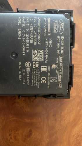 Módulo Sensor Punto Ciego Ford Bronco Sport 2024 (derecho)