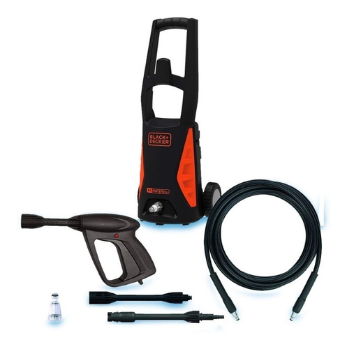 Lavadora De Alta Pressão 1450 Psi 1300w 127v Black+decker Cor Laranja/preto