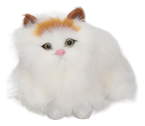 Muñeca De Gato Simulada, Suave, De Felpa, Que Abre Los Ojos