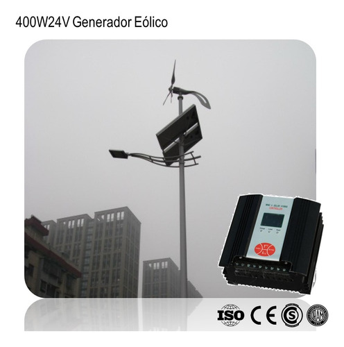 Inversor Generador Eolico 400 Watts 24v Kit Completo
