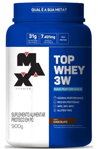 Top Whey 3w 900g - Max Titanium 