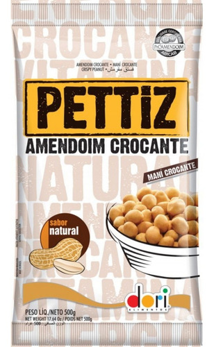 Amendoim Crocante Natural Dori Pettiz Pacote 500g