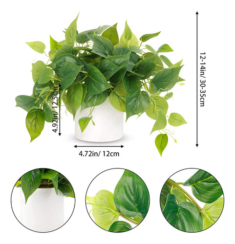 Planta Artificial De Hoja De Ruscus Con Base