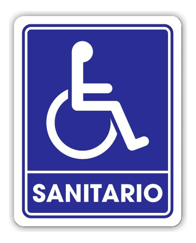 Señalamiento Sanitario Discapacitados 20x25 