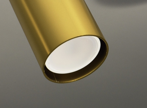 Imagen 7 de 10 de Lampara Aplique Spot 2 Luces Dorado Finetsa Gu10 Deco Leuk