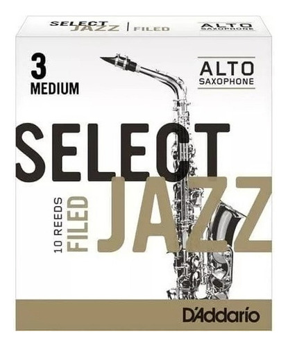 Cañas Daddario Select Jazz Saxo Alto 3 Medium Filed