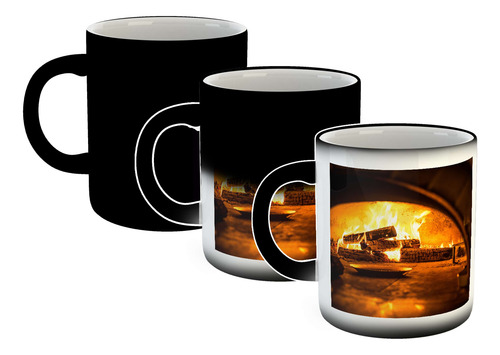 Taza Magica Fuego Horno De Barro Leña Cocinar