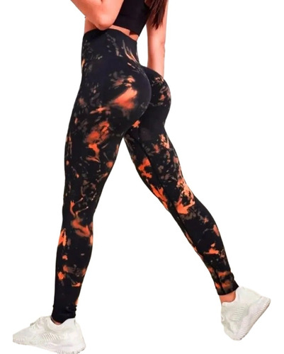 Leggings Sin Costuras Tie Dye For Mujer, Pantalones De Yoga