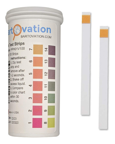 Tiras De   De Ph 114 De Amplio Rango [envase De 100 Tir...