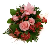 Comprar Delicado Ramo  Rosas Y Astromelias Entrega Sin Cargo Caba
