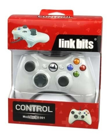Control Joystick Link Bits Cx-001 Blanco Para Pc Y Xbox 360